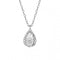 White Gold Diamond Cut Teardrop Necklace GN372Elements GoldGN372