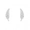 White Gold Feather Stud Earrings GE2432Elements GoldGE2432