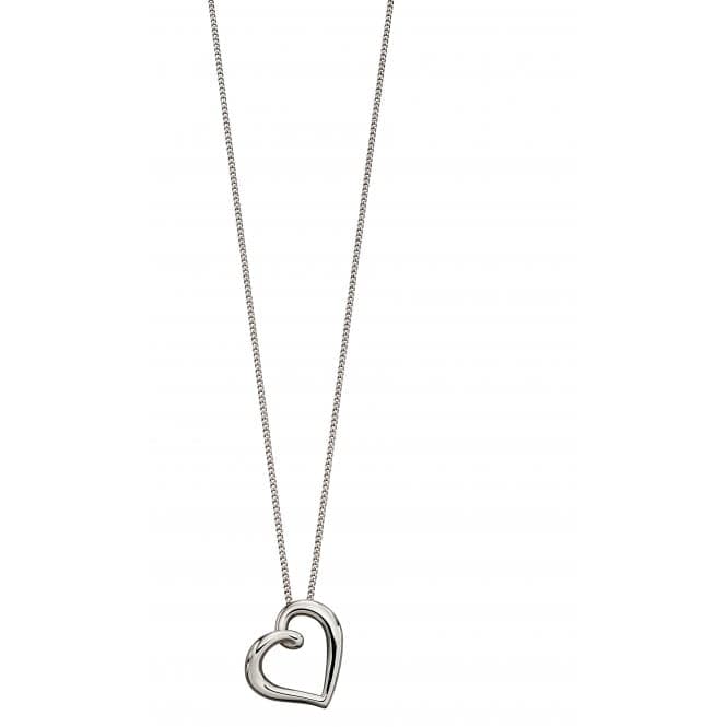 White Gold Organic Heart Pendant GP2175Elements GoldGP2175