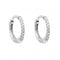 White Gold Small Diamond Huggies 10mm GE2440Elements GoldGE2440