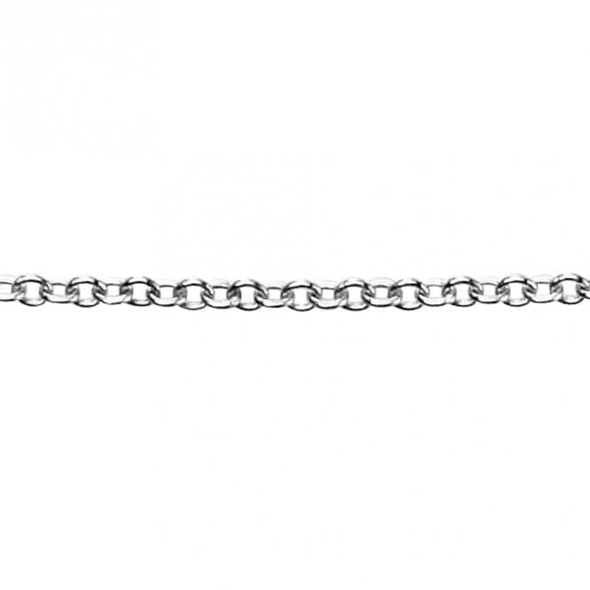 White Gold Trace Chain Necklace GN207Elements GoldGN207