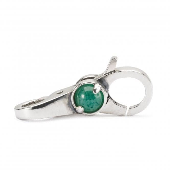 White &amp; Green Sterling Silver Lock TAGLO - 00081TrollbeadsTAGLO - 00081