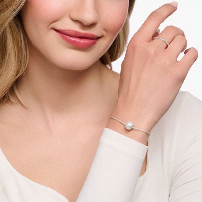 White Nylon Freshwater Pearl Bracelet A2115 - 170 - 14Thomas Sabo Karma BeadsA2115 - 170 - 14