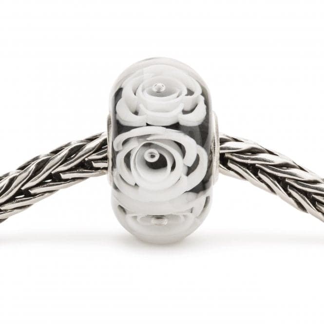 White Roses Glass Bead TGLBE - 30044TrollbeadsTGLBE - 30044