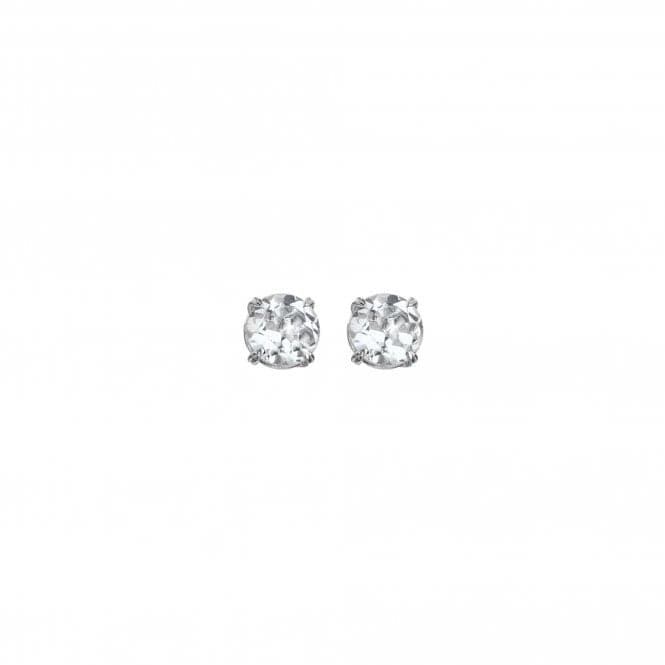 White Topaz Solitaire Earrings DE728Hot DiamondsDE728