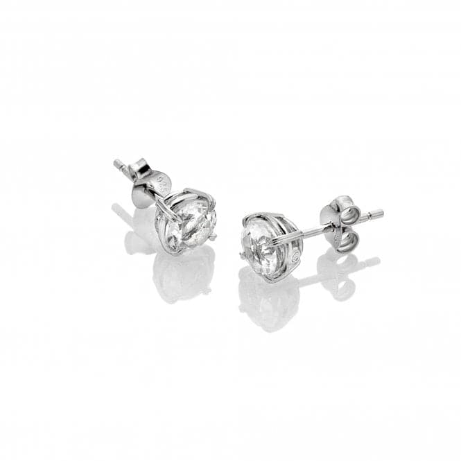 White Topaz Solitaire Earrings DE728Hot DiamondsDE728