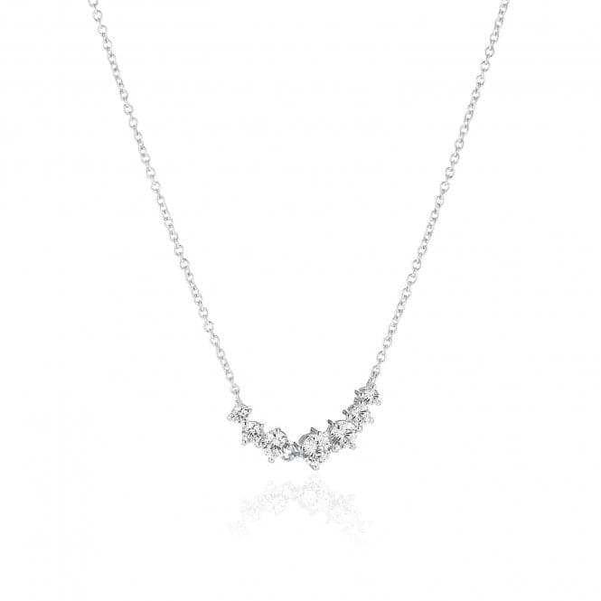 White Zirconia Belluno Necklace SJ - N42123 - CZ - SSSif JakobsSJ - N42123 - CZ - SS