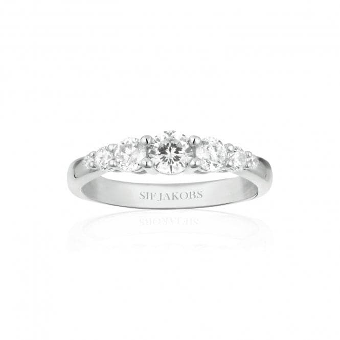 White Zirconia Belluno Ring SJ - R42126 - CZ - SSSif JakobsSJ - R42126 - CZ - SS - 50