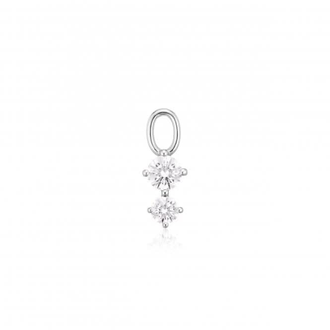 White Zirconia Circolo Due Earring Charm SJ - CH2372 - CZSif JakobsSJ - CH2372 - CZ