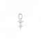 White Zirconia Circolo Due Earring Charm SJ - CH2372 - CZSif JakobsSJ - CH2372 - CZ