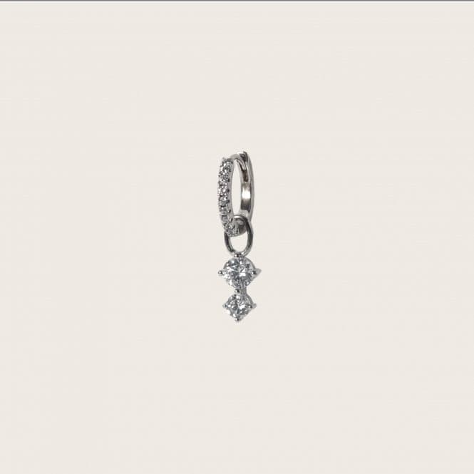 White Zirconia Circolo Due Earring Charm SJ - CH2372 - CZSif JakobsSJ - CH2372 - CZ