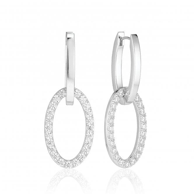 White Zirconia Ellisse Due Earrings SJ - E2310 - CZSif JakobsSJ - E2310 - CZ