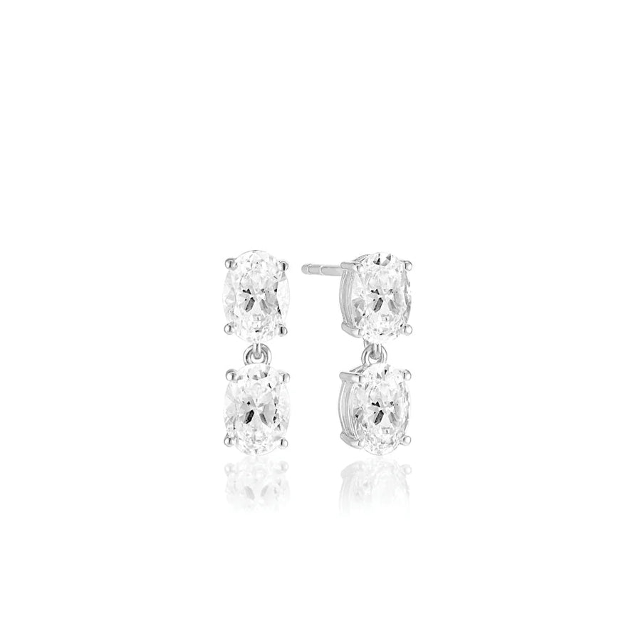 White Zirconia Ellisse Due Piccolo Earrings SJ - E2308 - CZSif JakobsSJ - E2308 - CZ