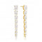 White Zirconia Ellisse Lungo Otto Earrings SJ - E2324 - CZ - YGSif JakobsSJ - E2324 - CZ - YG