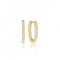 White Zirconia Ellisse Piccolo Earrings SJ - E2312 - CZ - YGSif JakobsSJ - E2312 - CZ - YG