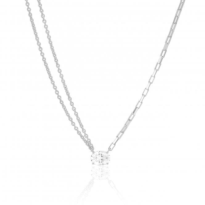 White Zirconia Ellisse Uno Necklace SJ - N2331 - CZSif JakobsSJ - N2331 - CZ