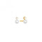 White Zirconia Freshwater Pearl Adria Uno Piccolo Earrings SJ - E12220 - PCZ - YGSif JakobsSJ - E12220 - PCZ - YG