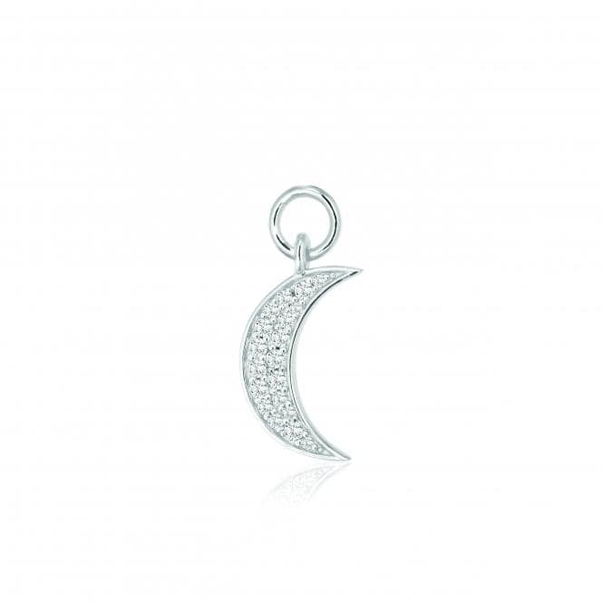 White Zirconia Luna Earring Charm SJ - CH2380 - CZSif JakobsSJ - CH2380 - CZ