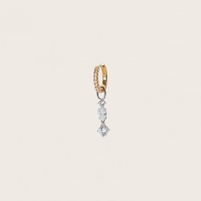 White Zirconia Pendolo Tre Earring Charm SJ - CH2374 - CZSif JakobsSJ - CH2374 - CZ