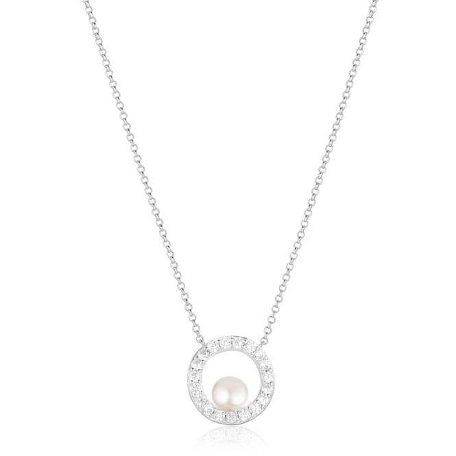 White Zirconia Ponza Circolo Necklace SJ - N12348 - PCZSif JakobsSJ - N12348 - PCZ