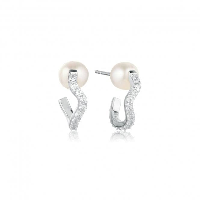 White Zirconia Ponza Creolo Medio Earrings SJ - E12354 - PCZSif JakobsSJ - E12354 - PCZ
