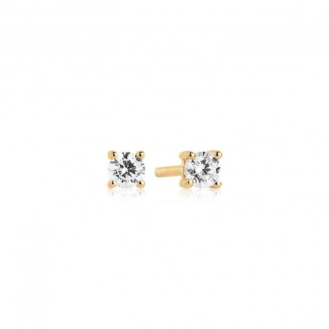 White Zirconia Princess Piccolo Earrings SJ - E3MMRD - CZ - YGSif JakobsSJ - E3MMRD - CZ - YG