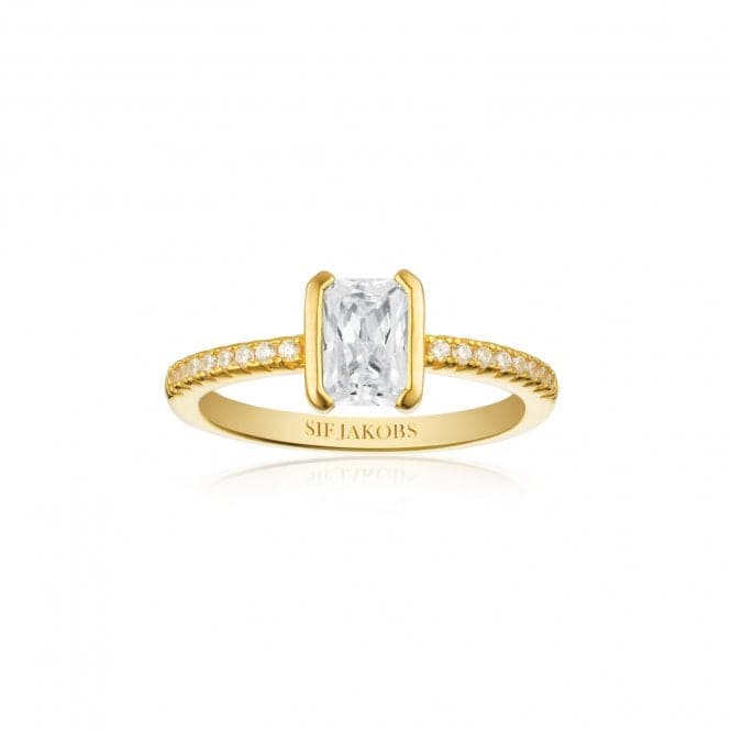 White Zirconia Roccanova Piccolo Ring SJ - R42266 - CZ - YGSif JakobsSJ - R42266 - CZ - YG - 50