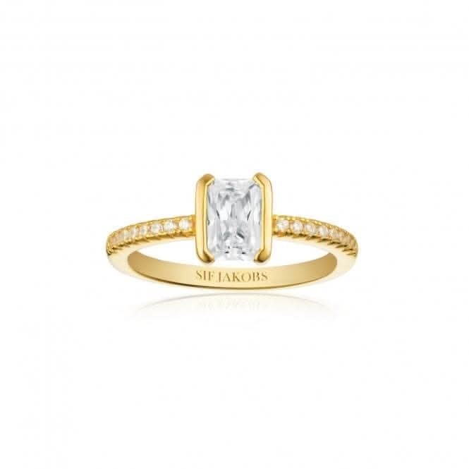 White Zirconia Roccanova Piccolo Ring SJ - R42266 - CZ - YGSif JakobsSJ - R42266 - CZ - YG - 50
