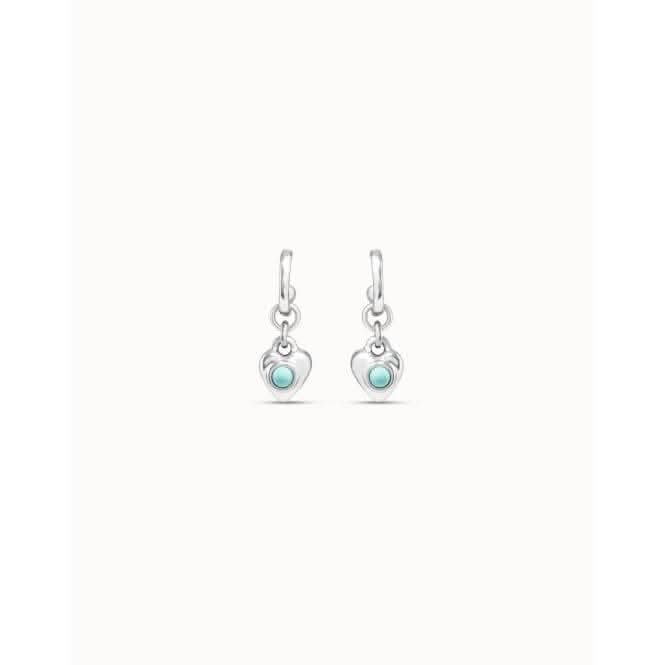 Worship Turquoise Metal Natural Stone EarringsUNOde50PEN0905TQSMTL0U