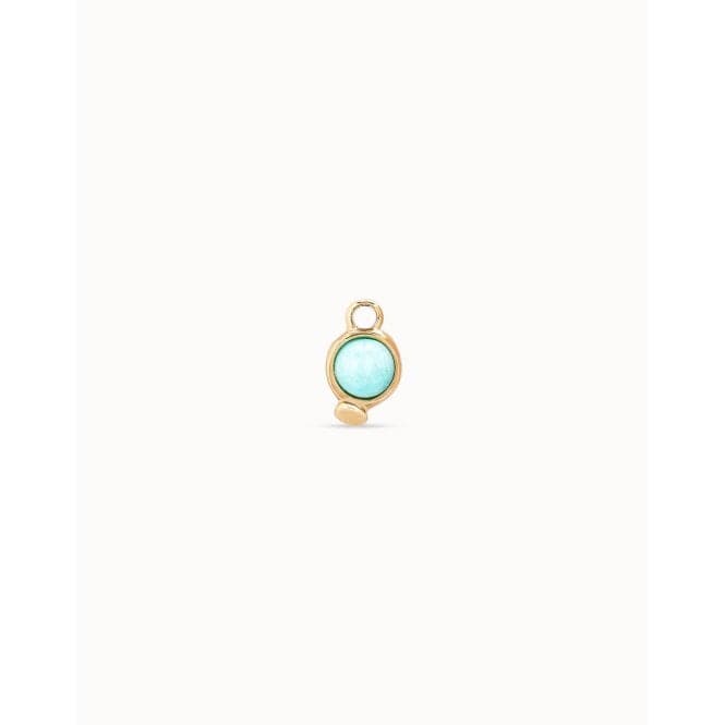 Wow! Charm Turquoise Natural Stone Charm PiercingUNOde50CHP0040AZUORO0U