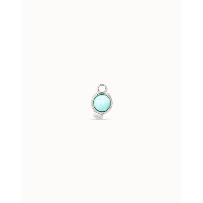 Wow! Charm Turquoise Natural Stone Charm PiercingUNOde50CHP0040AZUMTL0U