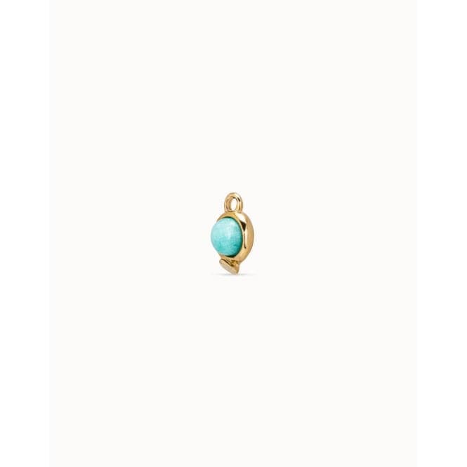 Wow! Charm Turquoise Natural Stone Charm PiercingUNOde50CHP0040AZUORO0U