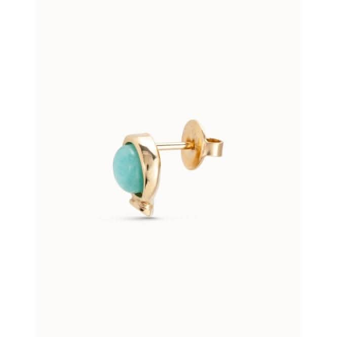 Wow! Turquoise Natural Stone Stud Piercing PIE0014AZUORO0U