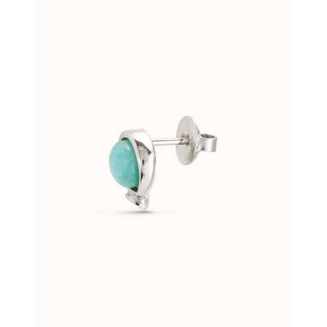 Wow! Stud Turquoise Natural Stone PiercingUNOde50PIE0014AZUMTL0U