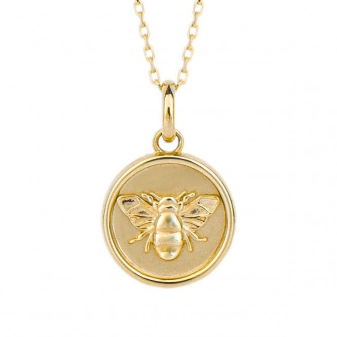 Yellow Gold Bee Medal Pendant GP2341Elements GoldGP2341