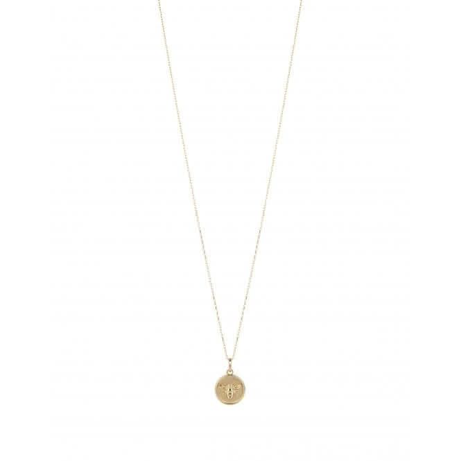Yellow Gold Bee Medal Pendant GP2341Elements GoldGP2341