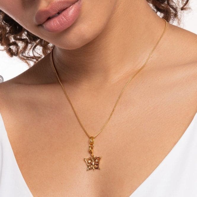 Yellow Gold Butterfly Charm Pendant 1853 - 414 - 14Thomas Sabo Charm Club1853 - 414 - 14