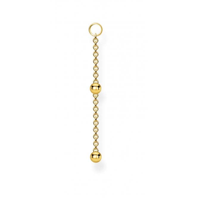 Yellow Gold Dot Earring Chain Pendant EP013 - 413 - 39Thomas Sabo Charm ClubEP013 - 413 - 39