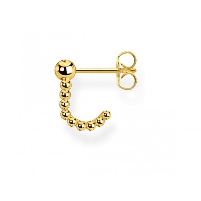 Yellow Gold Dot Half Hoop Single Earring H2160 - 414 - 14Thomas Sabo Charm Club CharmingH2160 - 414 - 14