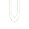 Yellow Gold Double Layer Zirconia Necklace 45cm KE2078 - 414 - 14 - L45vThomas Sabo Charm Club CharmingKE2078 - 414 - 14 - L45v