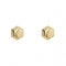Yellow Gold Hexagon Flat Top Stud Earrings GE2429Elements GoldGE2429