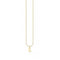 Yellow Gold Moon Necklace 45cm KE2051 - 413 - 39 - L45vThomas Sabo Charm Club CharmingKE2051 - 413 - 39 - L45v