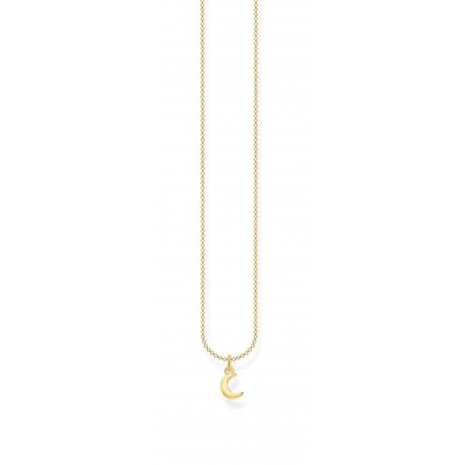 Yellow Gold Moon Necklace 45cm KE2051 - 413 - 39 - L45vThomas Sabo Charm Club CharmingKE2051 - 413 - 39 - L45v