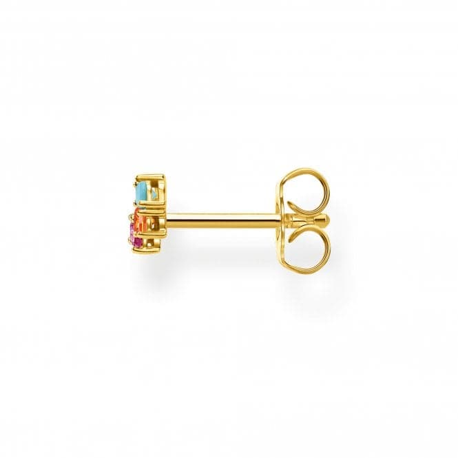 Yellow Gold Multicolour Single Ear Stud Climber H2132 - 488 - 7Thomas Sabo Charm Club CharmingH2132 - 488 - 7