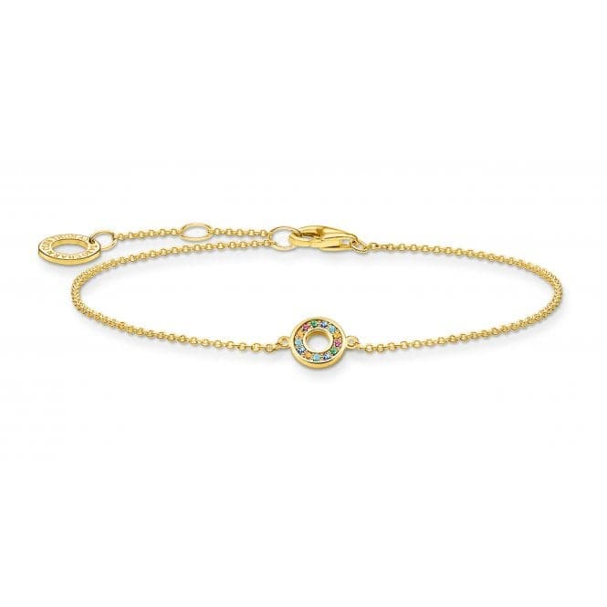 Yellow Gold Multicoloured Circle Bracelet A2000 - 488 - 7 - L19vThomas Sabo Charm Club CharmingA2000 - 488 - 7 - L19v