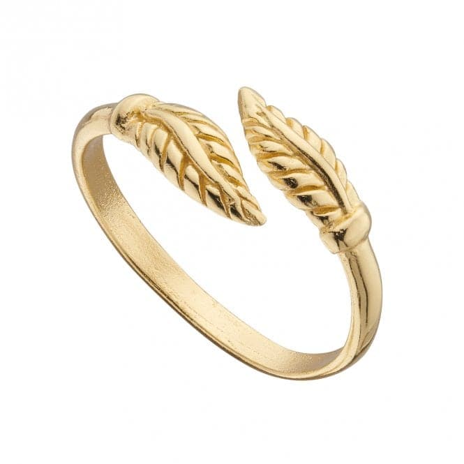 Yellow Gold Plated Feather Wrap Around Toe Ring R3779BeginningsR3779