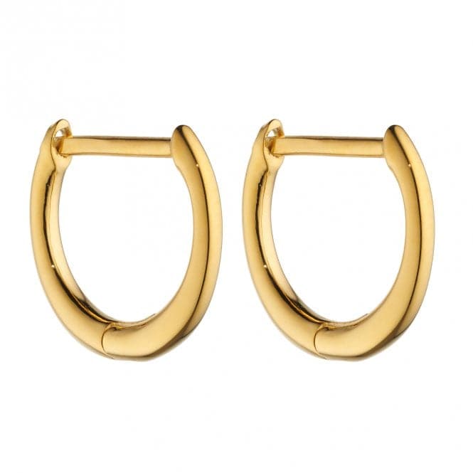 Yellow Gold Plated Hinged Hoop Earrings E6048BeginningsE6048