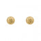 Yellow Gold Round Textured Stud Earrings GE2427Elements GoldGE2427