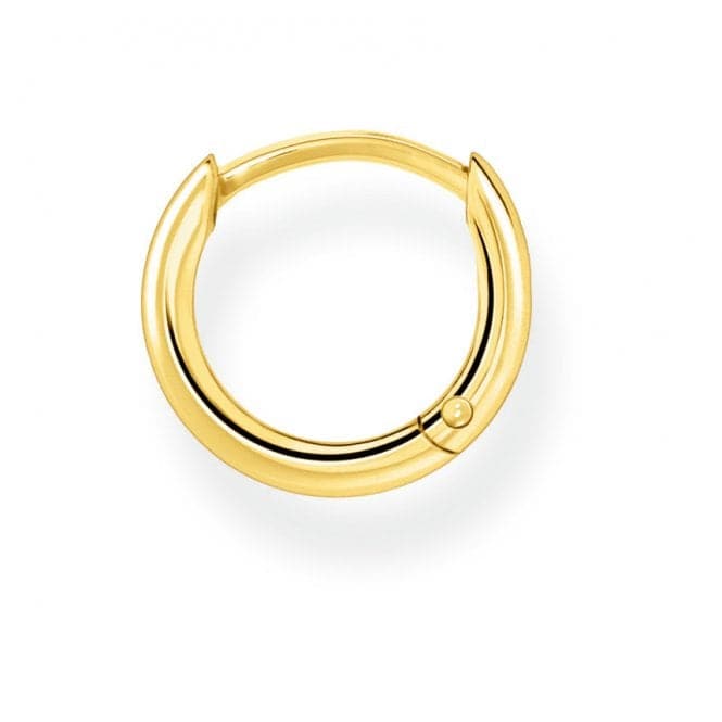 Yellow Gold Small Hoop Single Earring 13.5mm CR656 - 413 - 39Thomas Sabo Charm Club CharmingCR656 - 413 - 39