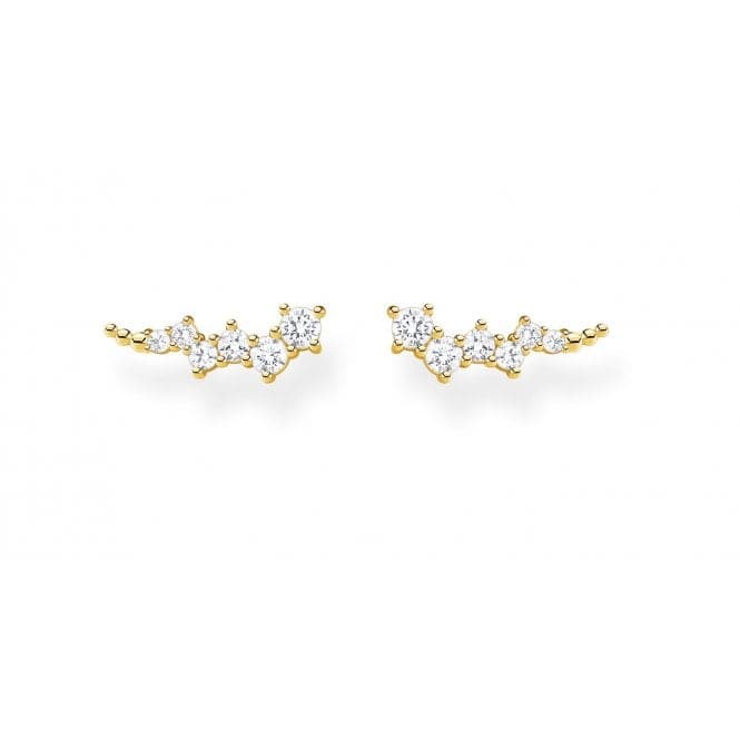 Yellow Gold Stone Cluster Ear Climbers H2157 - 414 - 14Thomas Sabo Charm Club CharmingH2157 - 414 - 14